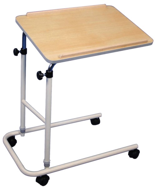 OVERBED TABLE WITH CASTORS