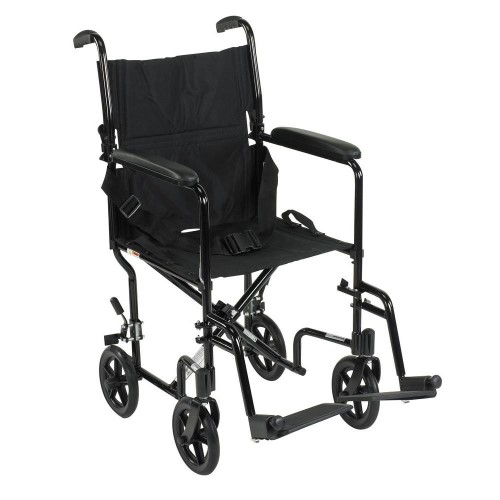 CHLOE ALUMINIUM TRAVEL WHEELCHAIR  - BLACK.WEIGHT 9KG